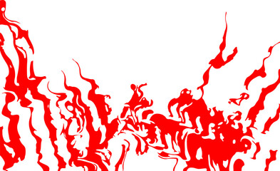 
abstract background in red color under fire