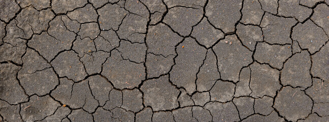 Wall texture soil dry crack pattern of drought lack of water of nature brown old broken background.