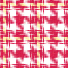 Timeless Highland lipstick & Fire white Seamless Tartan Fabric Design