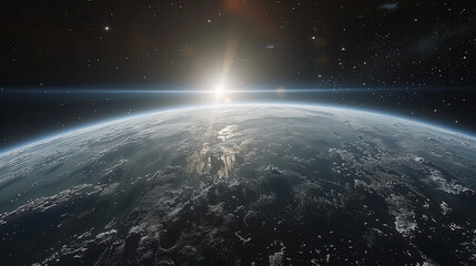Obraz premium Astronaut Floating Deep Space With A Stunning View Of Earth Behind UltraHd Realism