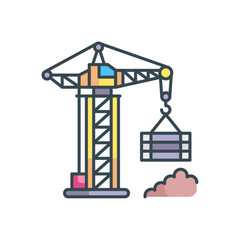 Construction and Infrastructure Crane Icon