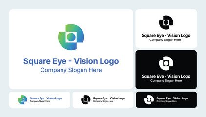 Square Eye - Vision Logo: Clarity and Focus in Design