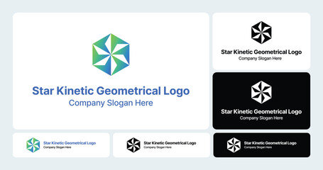 Star Kinetic Geometrical Logo | Energetic Polygonal Motion Design