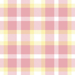 Timeless Seamless Tartan featuring Vintage white and Pastel light tan Fabric Design