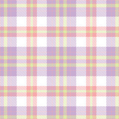 Rustic soft pink Tartan patterns fabric texture. Timeless Traditional lilac Seamless Tartan