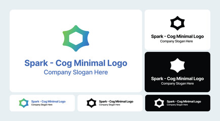 Spark - Cog Minimal Logo | Innovative Industrial Design
