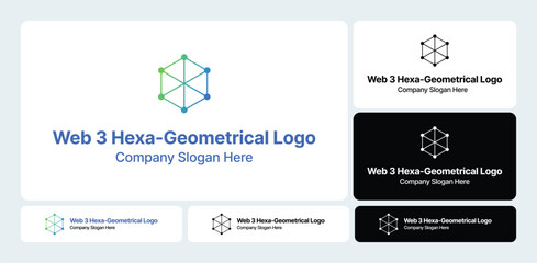 Web 3 Hexa-Geometrical Logo