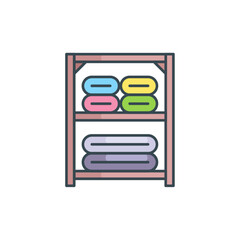 Towel Storage Shelf Icon