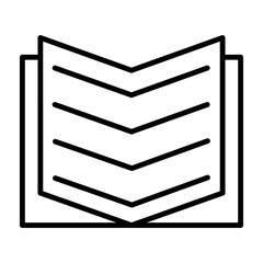 Book Vector Line Icon Design