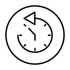 History Vector Line Icon Design