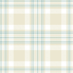 Timeless Seamless Tartan featuring Highland white and Dusty silver Fabric Design
