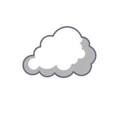 Weather Fog Icon Vector Nature Mist Illustration Clipart Atmospheric Phenomenon Graphic Element