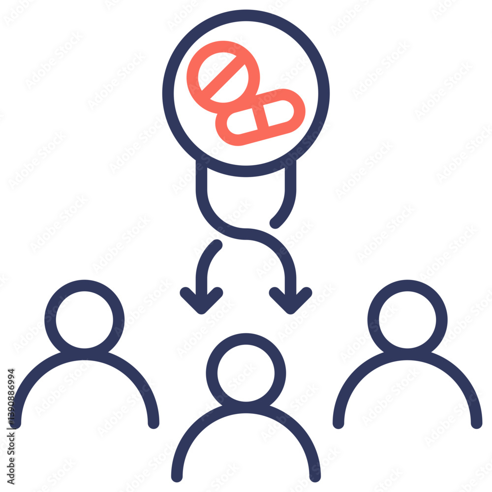 Poster randomize dual tone icon