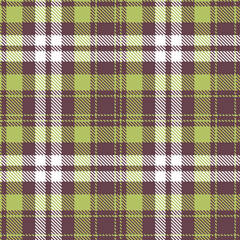 Timeless Seamless Tartan featuring Soft purplish brown and Cool light olive green Fabric Design