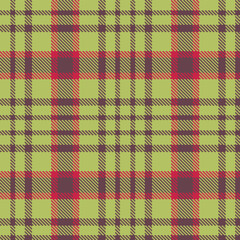 Plaid pattern seamless. Traditional light olive green & Mellow purplish brown Tartan Fabric Design. 