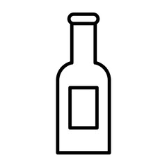 Alcohol Vector Line Icon Design