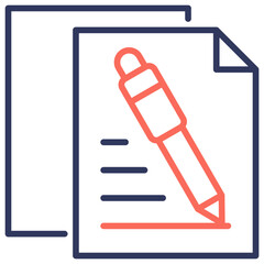 Edit Document Dual Tone Icon