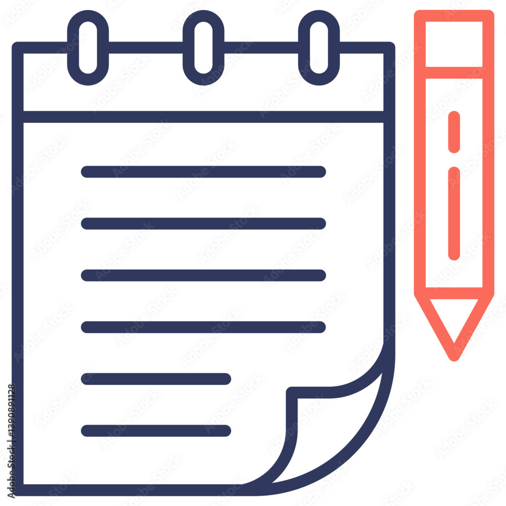 Poster Notes Dual Tone Icon