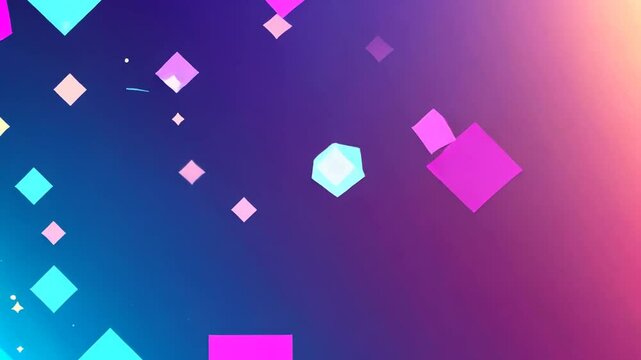 Digitale Pixelgrafik mit geometrischem Muster