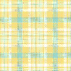 Timeless Deep wheat & Bright ecru Seamless Tartan Fabric Design
