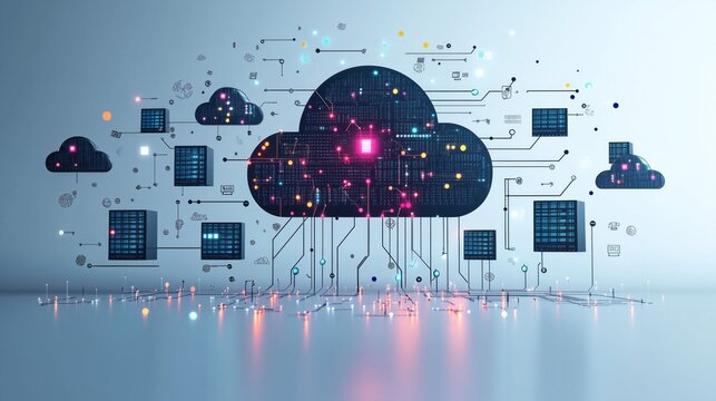 Cloud computing managing data on multiple servers and devices