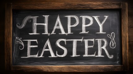 Obraz premium Festive chalkboard art conveying cheerful holiday wishes with an inscription wishing viewers a joyful celebration of renewal.