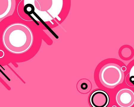 Naklejki Frutiger metro design background and elements, soft pink, retro graffiti and pop music style Y2K, flat colors
