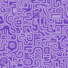 Abstract mosaic pattern painted in bright colors from geometric shapes drawn by hand.Seamless background.	
