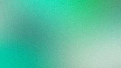 Green grainy gradient texture, realistic noise effect background
