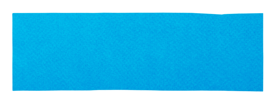 Rectangular piece of cut blue textured paper, blank plate with copy space
