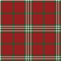 Warm pine and Highland white Seamless Tartan Fabric Design