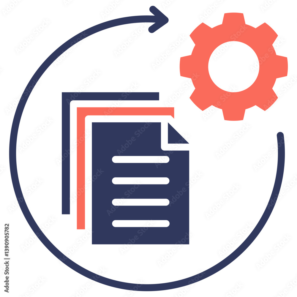 Poster batch processing mixed icon
