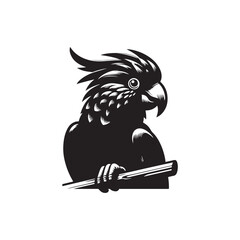 A vector illustration of a Cockatoo, perfect for nature designs, bird projects, and wildlife-related creative work. Ideal for educational materials and artistic projects celebrating exotic birds.