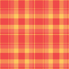 Muted butterscotch Tartan patterns fabric texture. Timeless Mellow light red Seamless Tartan