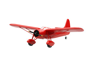 3D Air Plane on Transparent Background, Generative AI.