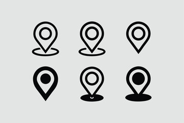 Map Pinpoint Icons - Multi Series - stock illustration