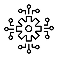 Encryption Vector Line Icon Design