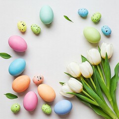 colorful easter eggs