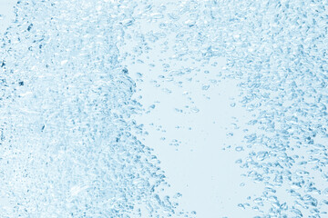 Closeup view of soda water with bubbles