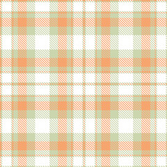 Traditional beige and Muted peach Seamless Tartan Fabric Design