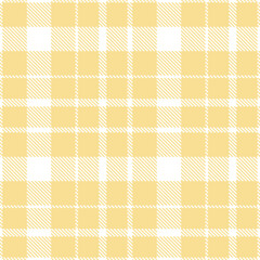 Timeless Seamless Tartan featuring Classic white and Muted light tan Fabric Design