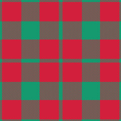 Plaid pattern seamless. Pale viridian & Metallic cherry Tartan Fabric Design. 