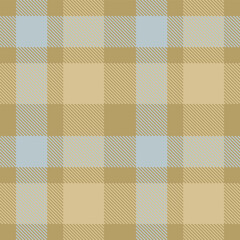 Timeless Rustic dark beige & Soft silver Seamless Tartan Fabric Design