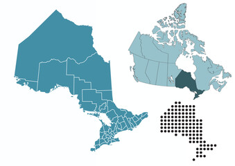 Set maps of Ontario province