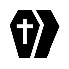 Obraz premium Coffin Icon Vector Design