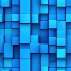Eyecatching abstract blue cubes create a modern and clean design, perfect for backgrounds and patterns.