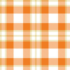 Sandy beige Seamless Tartan with Pale white accents Fabric Design