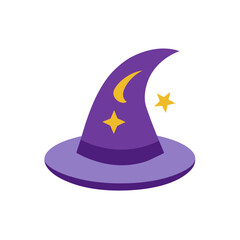 halloween witch hat vector illustration