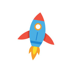 space rocket vector illustration