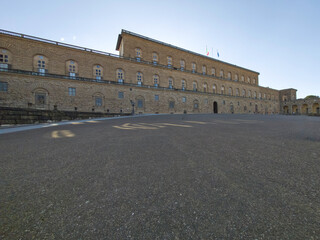 Panorama of The Old Town of city of Florence, Italy